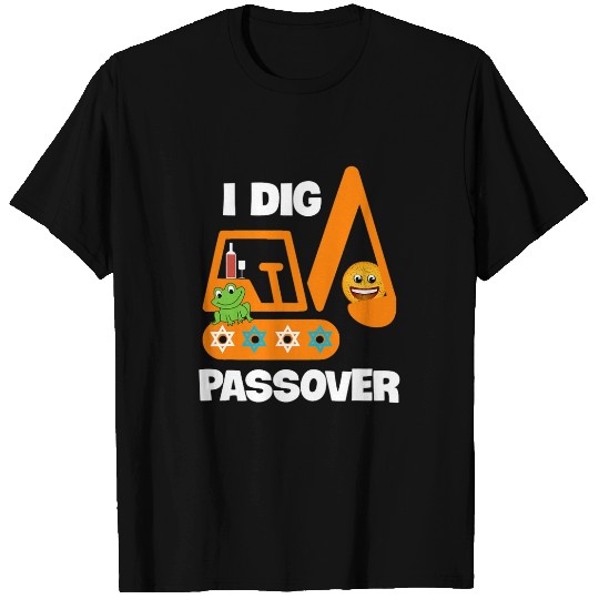 Excavator Fun I Dig Passover Excavator Construction Pesach Matzah Frogs 36 T-Shirts