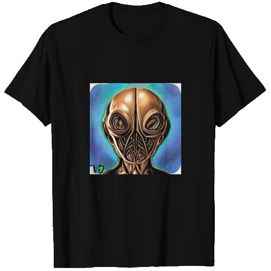 Aliens UFO UAP 51 area grey out of this world creature art 544 T-Shirts