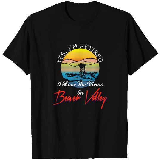 Beaver Pet Yes Im Retired In Beaver Valley Funny Mens Retirement T-Shirts