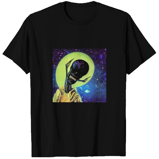 Aliens UFO UAP 51 area grey out of this world creature art 4 439 T-Shirts