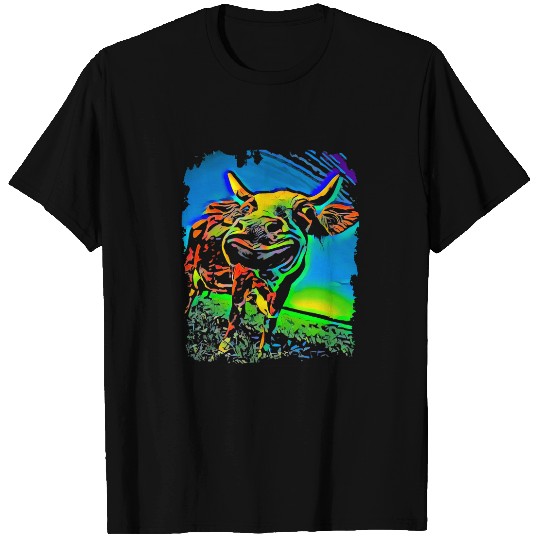 Cow Pet face pop art T-Shirts