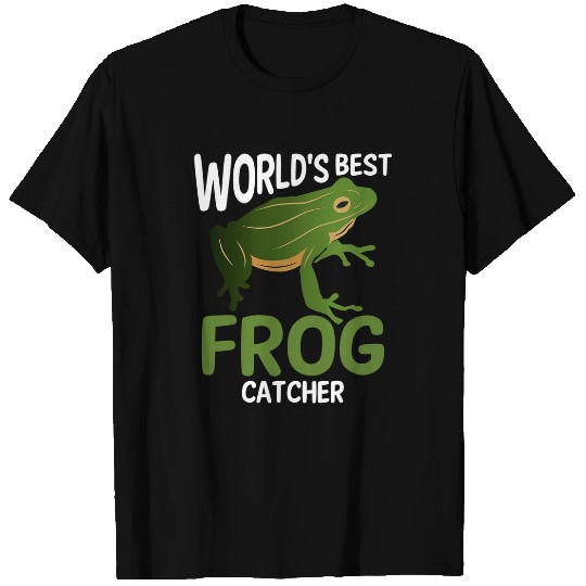 Frog Pet Worlds bests Frog Catcher Frog Hunter Boys T-Shirts