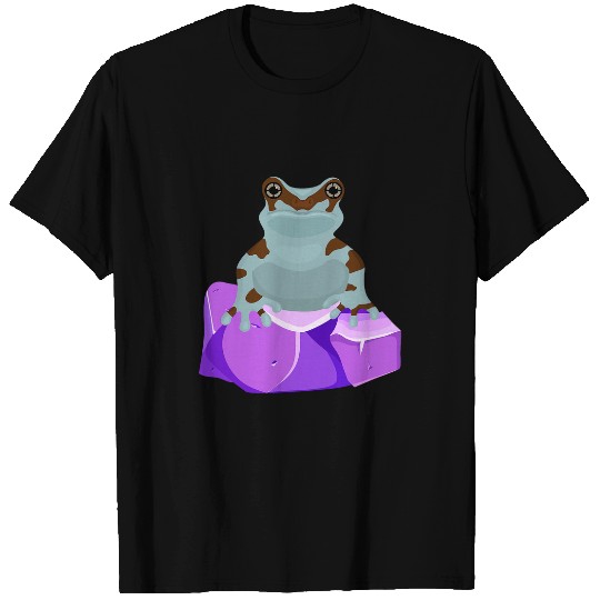 Frog Pet Crystal Amethyst Gemstone for Toad Owners T-Shirts