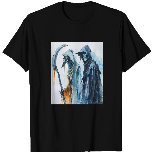 bests Friend Grim Reaper and Plague Doctor Healing Duo Art 24 T-Shirts