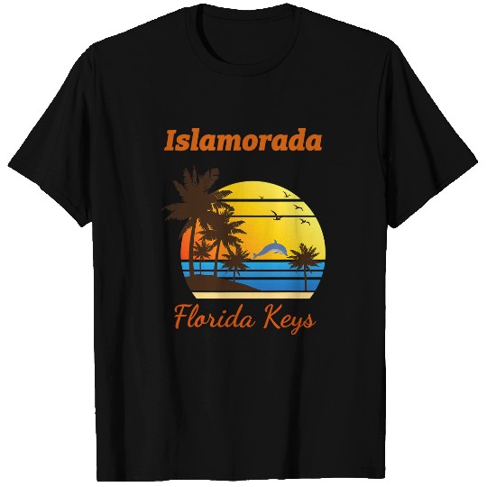 Dolphin Pet Gift Islamorada Florida Keys sunset dolphin souvenir novelty T-Shirts