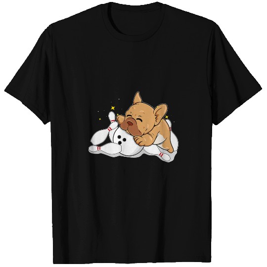 Sport Bowling Dog Bowler Funny Bowling Sports Enthusiast For A Puppy Lover T-Shirts