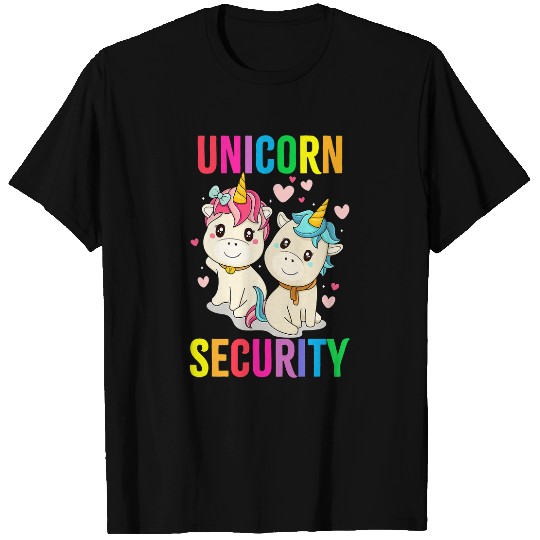 Unicorn Pet Security Funny Halloween Dad Mom Daughter Adult 0 T-Shirts
