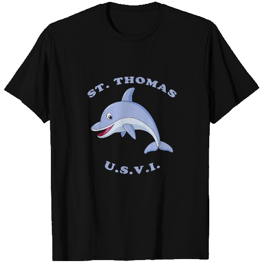 Dolphin Pet Gift Kids Childrens St Thomas USVI Dolphin Vacation T-Shirts