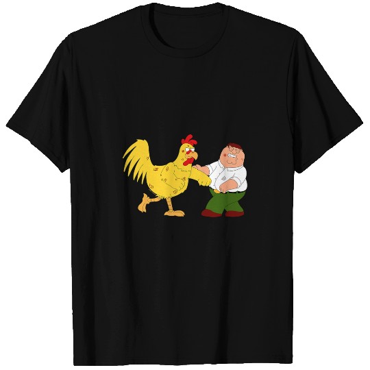 Chicken Pet Family Guy Peter Chicken Fighting T-Shirts
