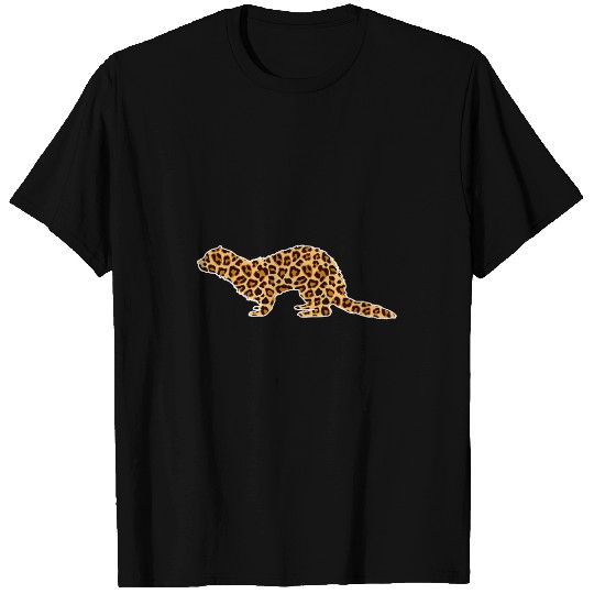 Ferret Pet Pet Animal Print Leopard Girls Women T-Shirts