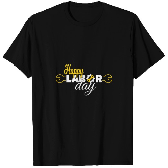 Happy Labor Day For Dad Mom Mechanic Funny T-Shirts