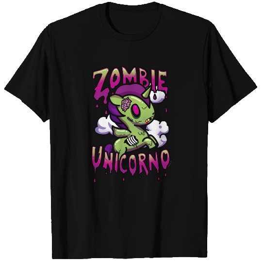 Unicorn Pet Tokidoki Halloween Zombie Unicorno Milo Portrait T-Shirts