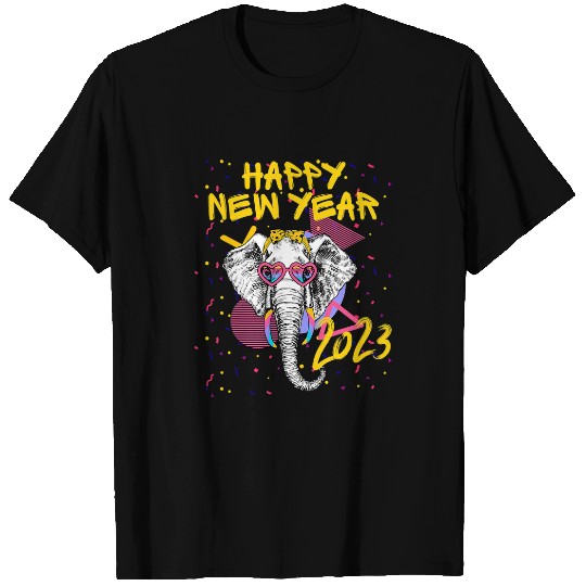 Elephant Mammal Happy New Year NYE Party Funny Happy New Year T-Shirts
