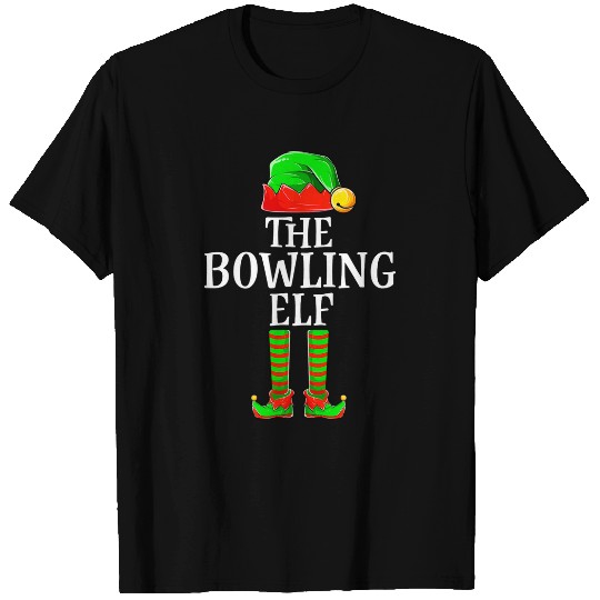 Sport Bowling Elf Apparel Funny Christmas Family Matching Men Kid T-Shirts
