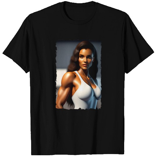 Beautiful Mediterranean Brunette 2My Fantasy Fitness Wife T-Shirts