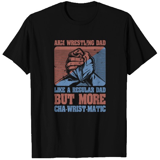 Sport Wrestling Mens Arm Wrestling Dad Father Arm Wrestler 4 T-Shirts