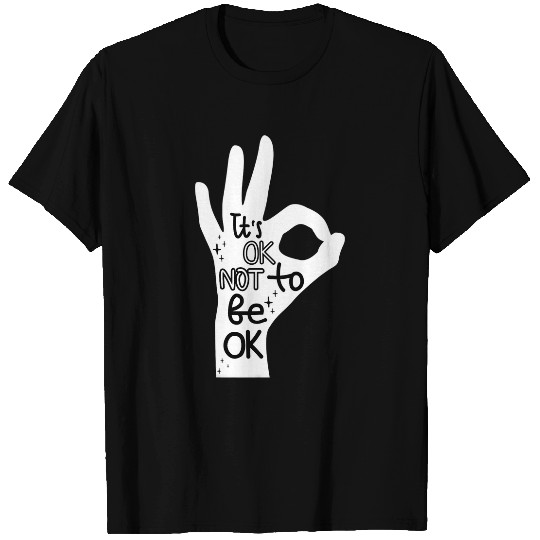 suicides Prevention 988 Ribbon Its Okay to Not be Okay Hand T-Shirts