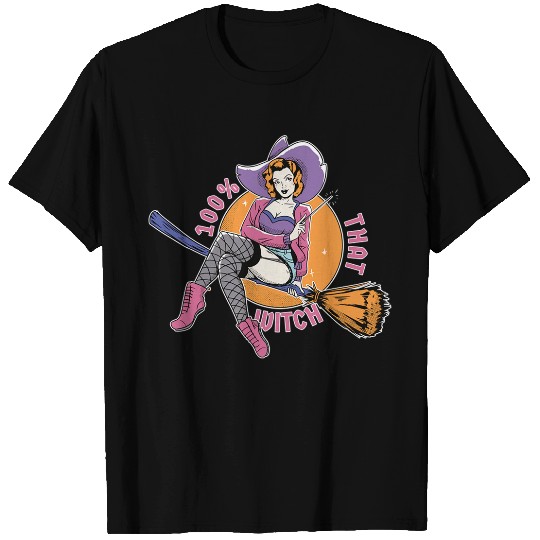 Discover 100 That Witch  Funny Vintage Halloween Witch T-Shirts
