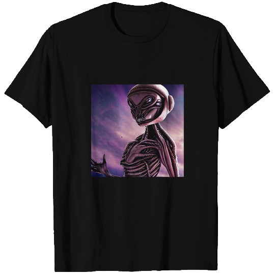 Aliens UFO UAP 51 area grey out of this world creature art 2 5 23 T-Shirts