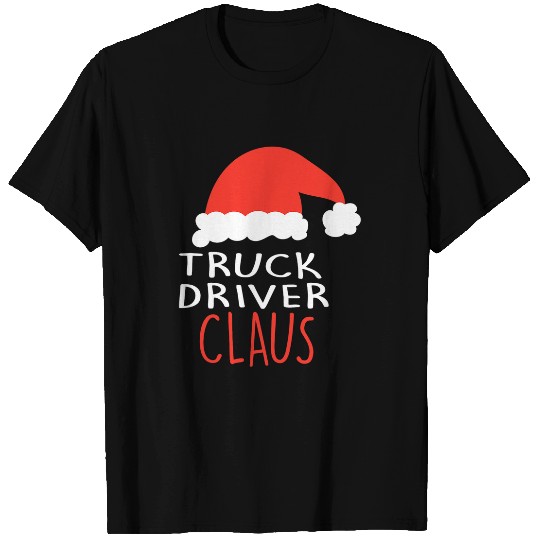 Truck Fun The Truck Driver Claus Christmas Couple s xmass T-Shirts