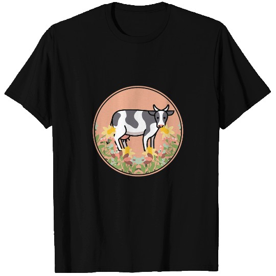 Cow Pet Cattle Dairy Farm Farming Cowboy Cowgirl Kawaii T-Shirts