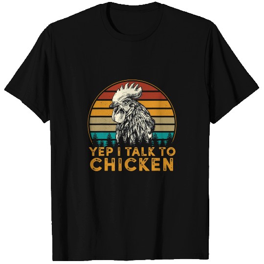 Chicken Pet vintages I Talk To Chickens Funny Chicken Dad Farmer 118 T-Shirts