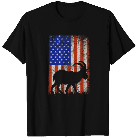 Goats Pet Presidents Day Happy Presidents Day Goats American Flag T-Shirts