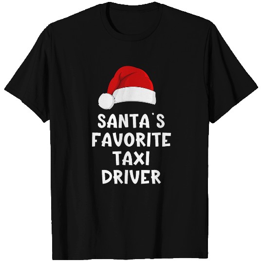 Christmas Santas Favorite Taxi Driver Funny xmass Pajama T-Shirts
