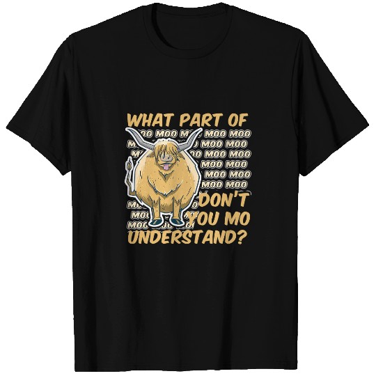 Cow Pet Farm Animal Calf Highland Cow Cattle Moo T-Shirts