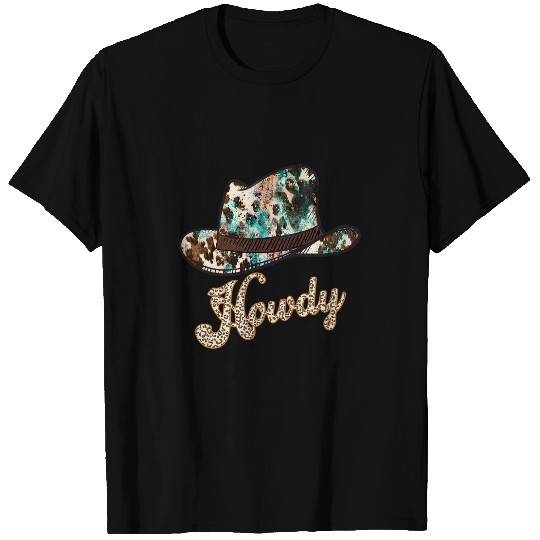 Horse Pet Howdy Horse Shoe Rodeo Western Country Southern Cowgirl Boy T-Shirts