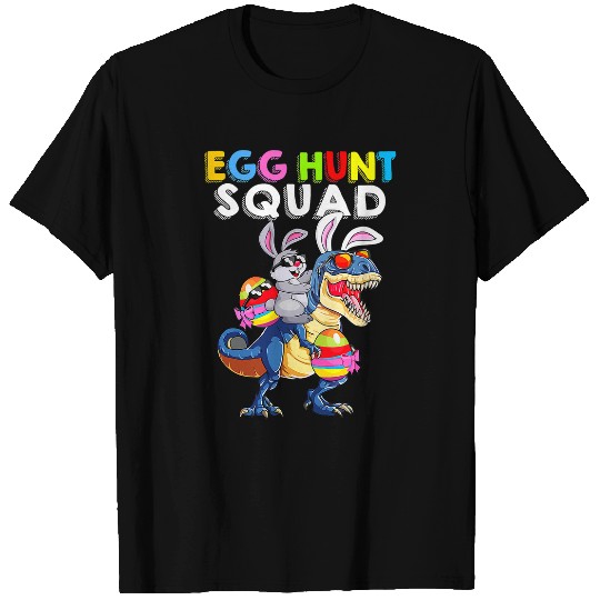 Dinosaur Pet Rabbits Egg Hunt Squad Saurus Bunny Rabbit Easter Funny Boy Toddler T-Shirts