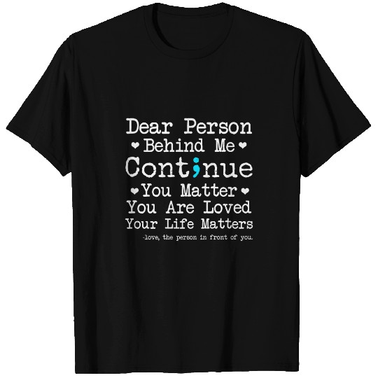 suicides Prevention 988 Ribbon Person Behind Me suicides Prevention Depression Awareness 2 T-Shirts