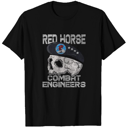 Horse Pet RED HORSE Combat Engineer US Military 2 T-Shirts