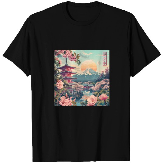 Japanese Sakura Garden Geisha Mount Fuji Cherry Blossom 27 T-Shirts