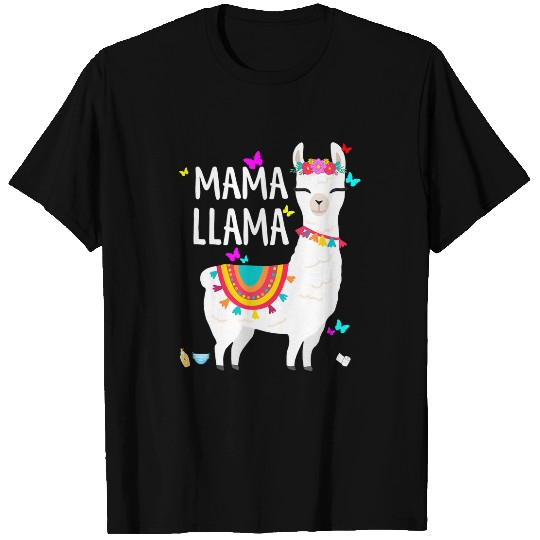 Llama Pet s Graphic for Mom Mama Mothers Day Llama Plus Size T-Shirts