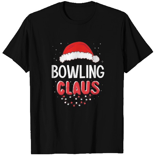 Sport Bowling Santa Claus Christmas Matching Costume T-Shirts