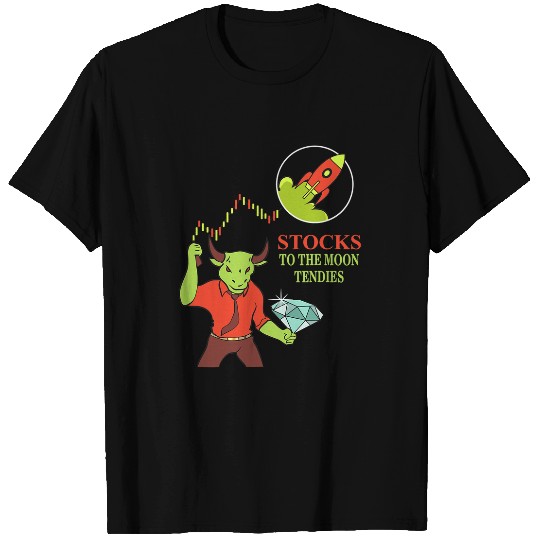 Dinosaur Pet Stocks To Moon Day Trader Meme Investor Forex Capitalism T-Shirts