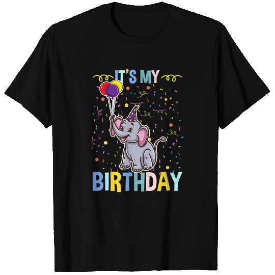 Elephant Mammal Its My Birthday Elephant Animal Lover T-Shirts