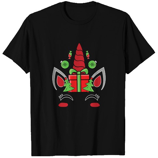 Unicorn Pet Face Christmas Tree Cute Magical xmass Holiday 7 T-Shirts