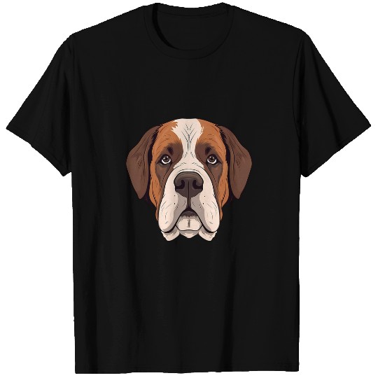 Saint Bernard Pet Face Cute St Bernard Puppy Dog Mom or Dad T-Shirts