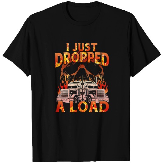 Truck Fun Trucker Lorry 18 Wheeler Highway Truck Driver CDL Trailer 1 T-Shirts