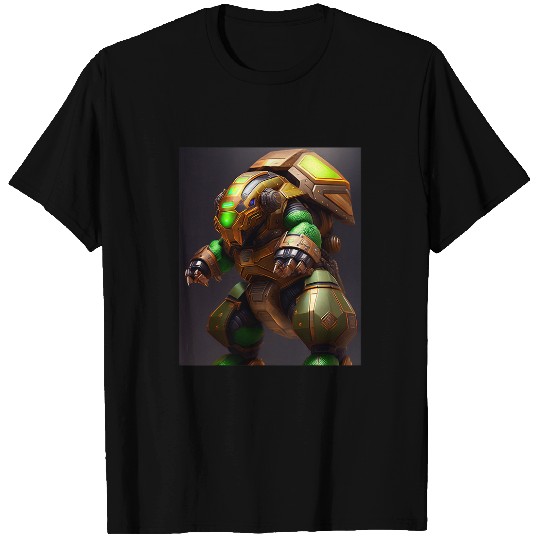 Turtle Pet Armored Turtle Behemoth Robotic Futuristic Robot Art T-Shirts