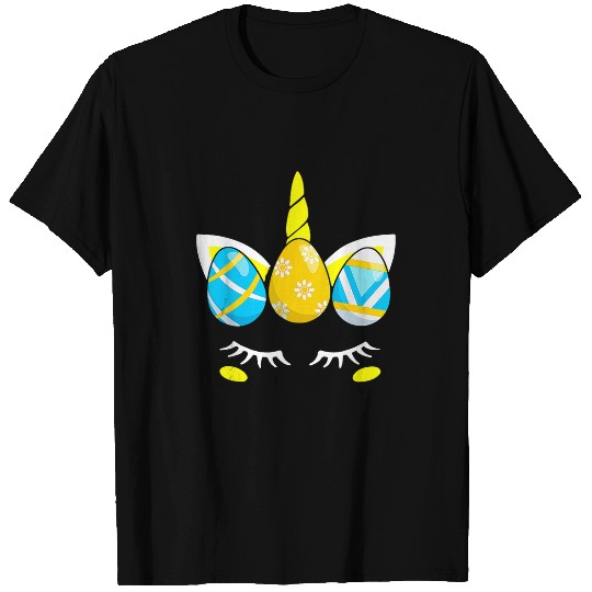 Unicorn Pet Face Eggs Funny Easter Day Girls Kids Gifts T-Shirts