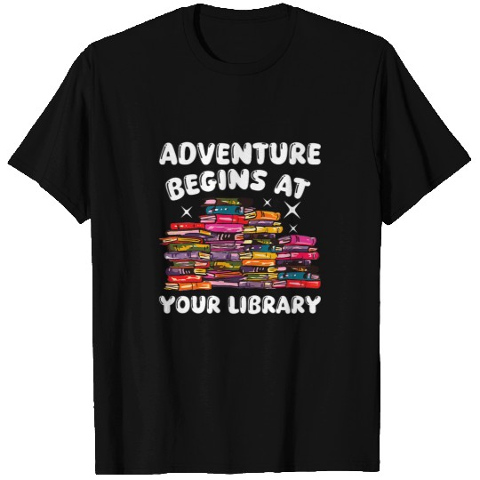 Book Fun Adventure Begins At Your Library Summer Reading 04 Groove T-Shirts