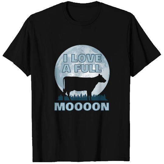 Cow Pet Owner Full Moon Cute Cow for Country Girls T-Shirts