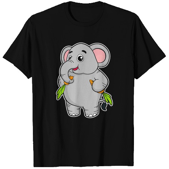 Elephant Mammal Vegetables Carrot T-Shirts