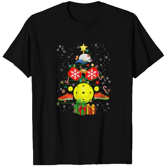 Sport Pickleball Pickleball Ball Paddle Christmas Tree Ornaments xmasss Party T-Shirts