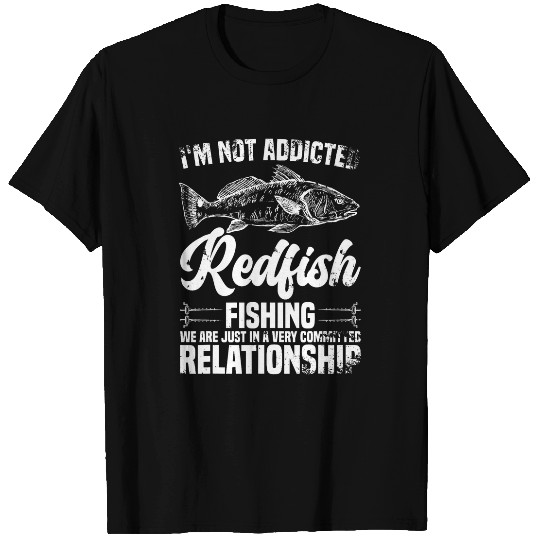 Fishing Fun Redfish Fishing Net Fishing Accessories Redfish Fisherman T-Shirts
