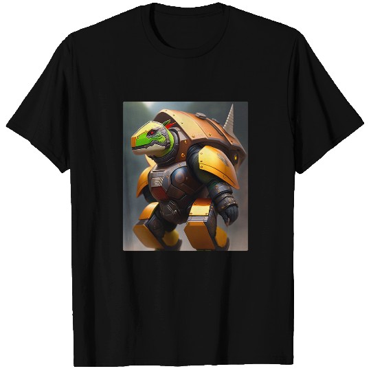 Turtle Pet Armored Turtle Behemoth Robot Futuristic Robot Art T-Shirts