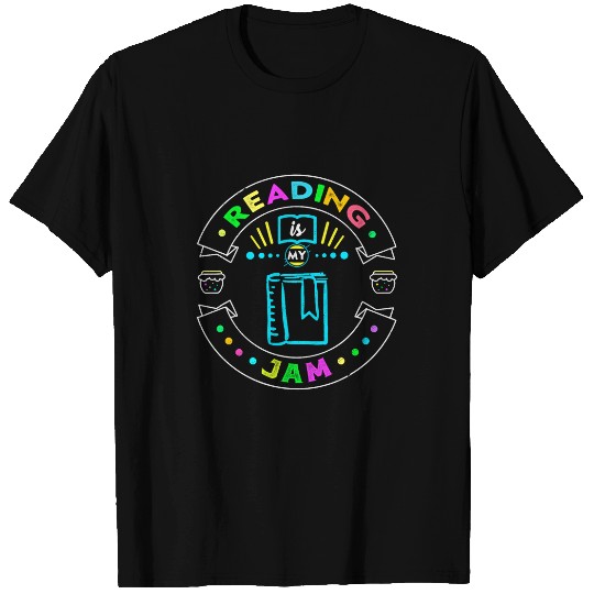 Book Fun Reading is My Jam Reading English Book English Teacher T-Shirts